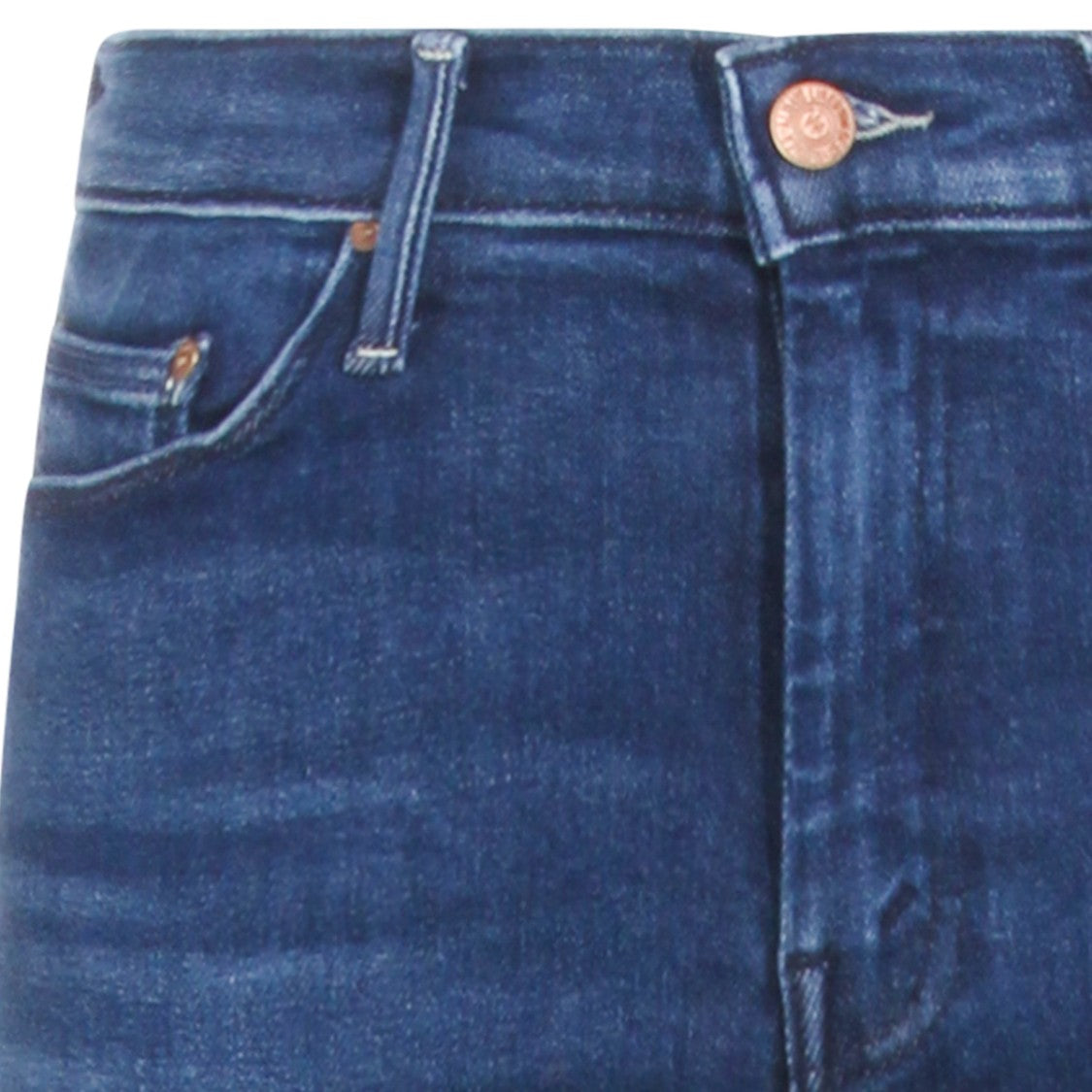 Mother Straight-Leg Jeans With Mid-Rise Waist