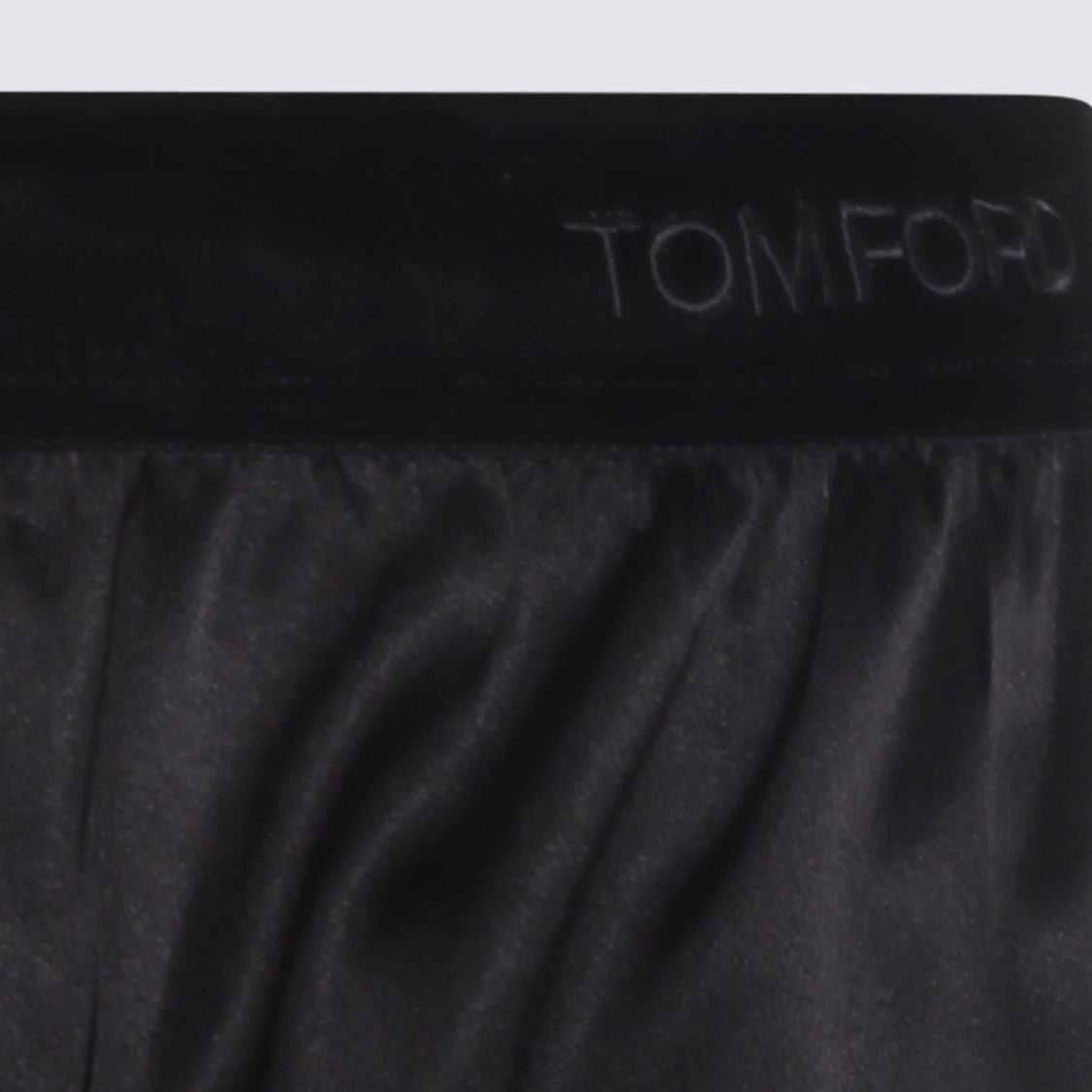 Tom Ford Satin-Effect Black Shorts