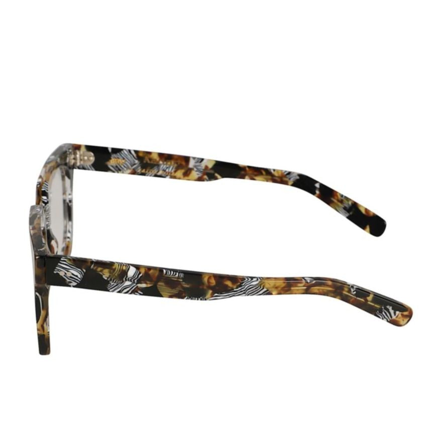 Kador Maya Square Frame Sunglasses With Tortoiseshell And Zebra Patterns