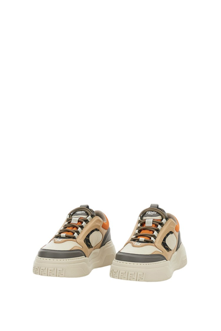 Fendi Force Lace-Up Low-Top Sneakers