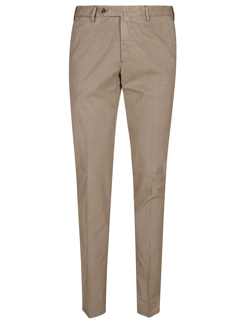 Pt Torino Slim-Fit Tailored Trousers With Pressed Crease