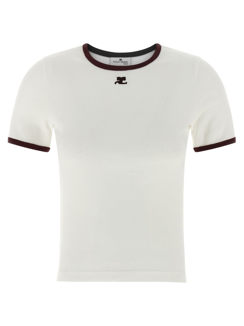 Courrèges 'Signature Contrast' T-Shirt