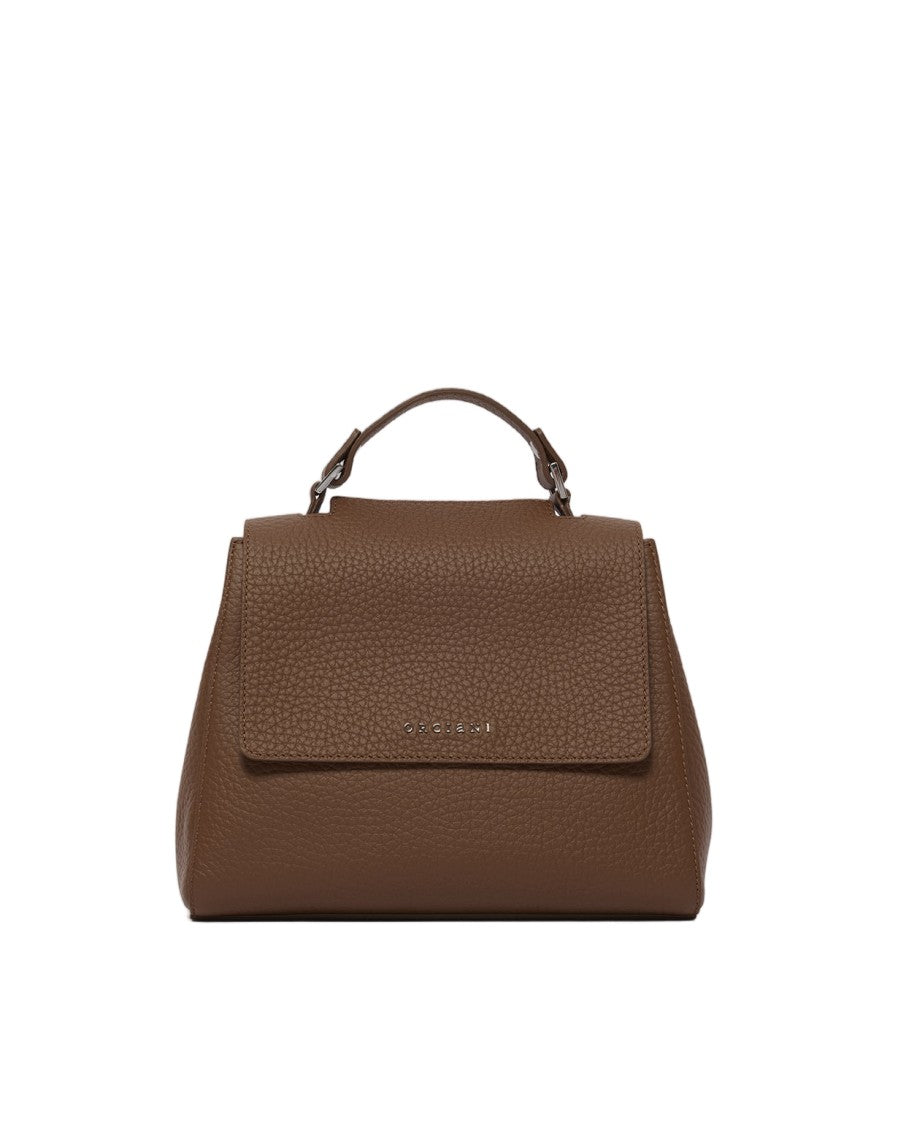 Orciani Brown Sveva Small Soft Handbag