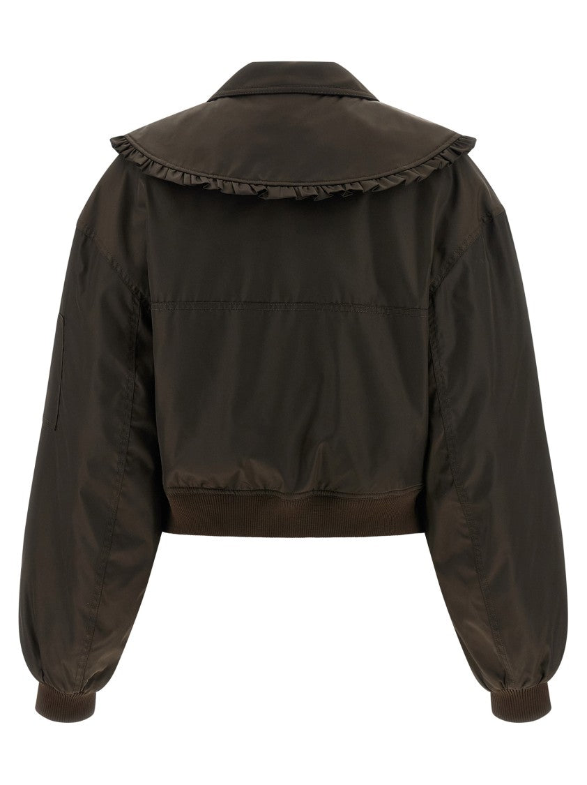 Ganni 'Duchesse Nylon' Bomber Jacket