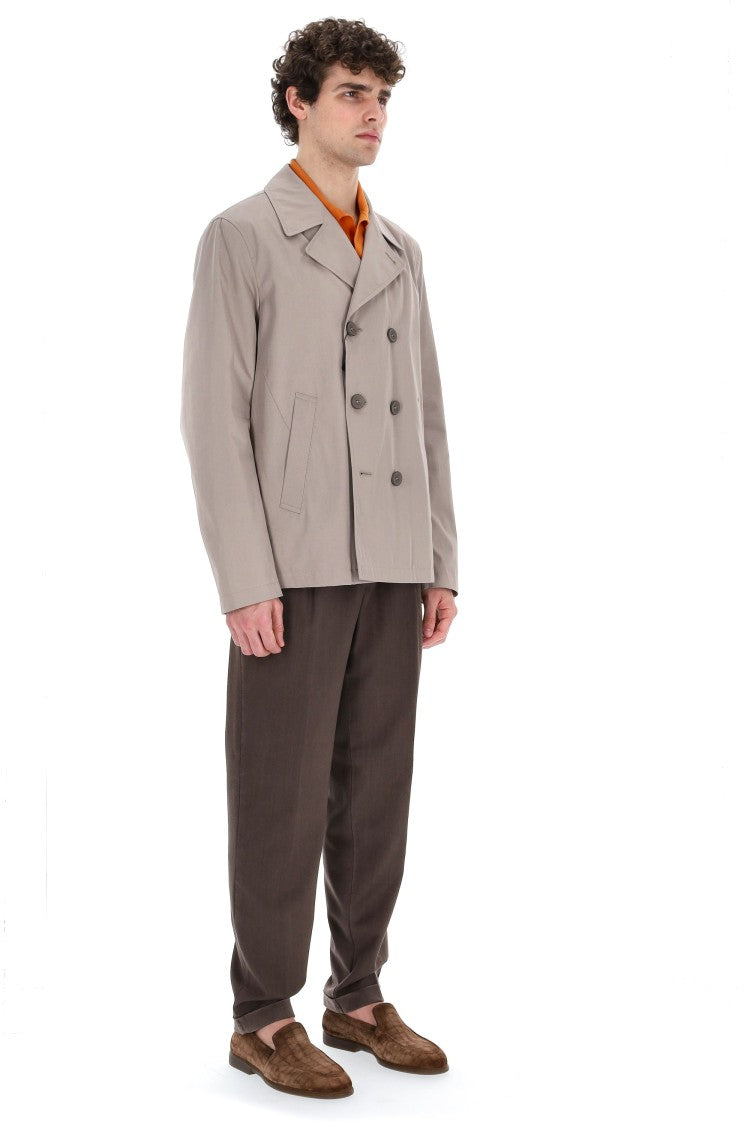 Herno Rain Collection Cotton Peacoat