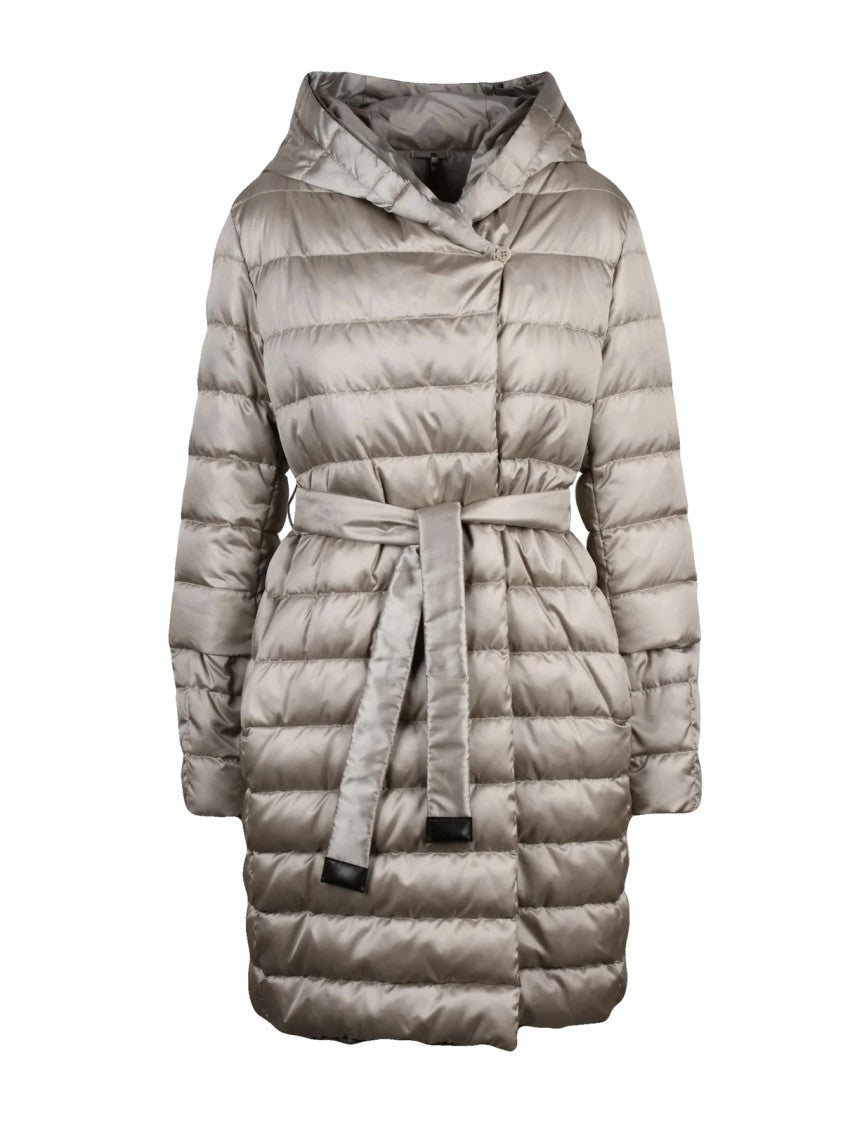Max Mara Grey Polyamide-Blend Down Reversible Jacket