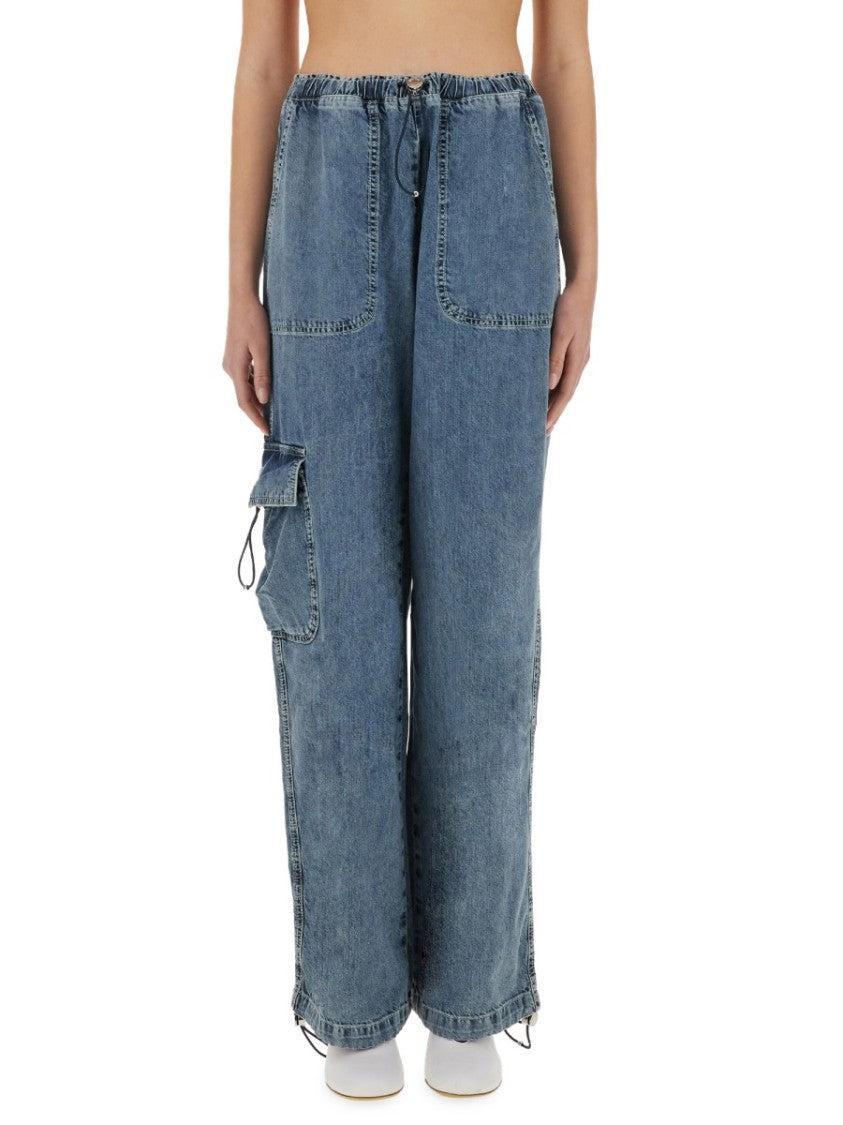 Moschino Cargo Jeans With Adjustable Drawstring Waist