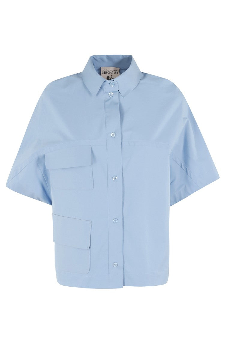 Semi Couture Brunilde Relaxed Oversized Cotton Top