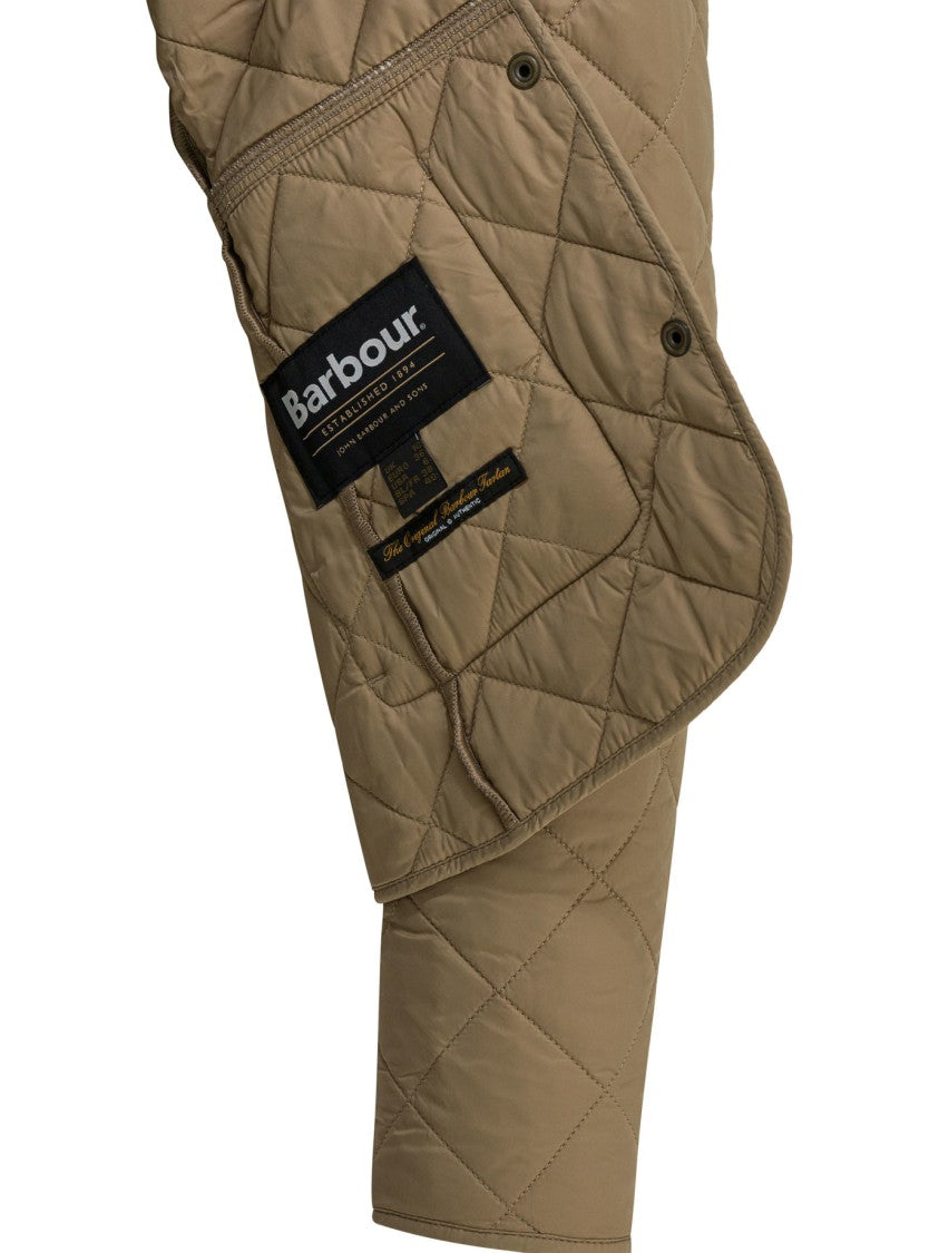 Barbour Quilted Lightweight Jacket With Corduroy Collar