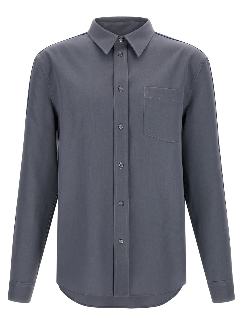 Marni Contrasting Sleeve Virgin Wool Shirt