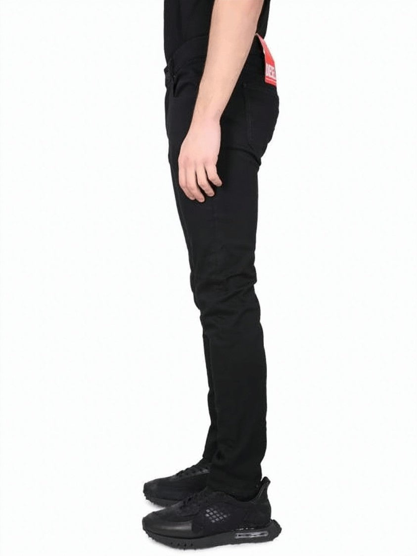 Diesel Slim-Fit Jeans In Black With Tapered Ankle