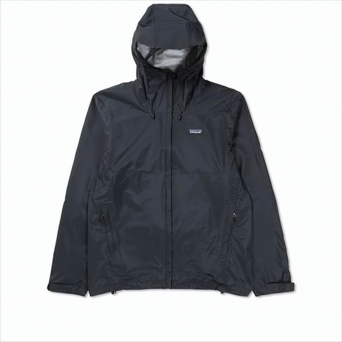 Patagonia Sleek Minimalist Black Jacket With Hood And Practical Features