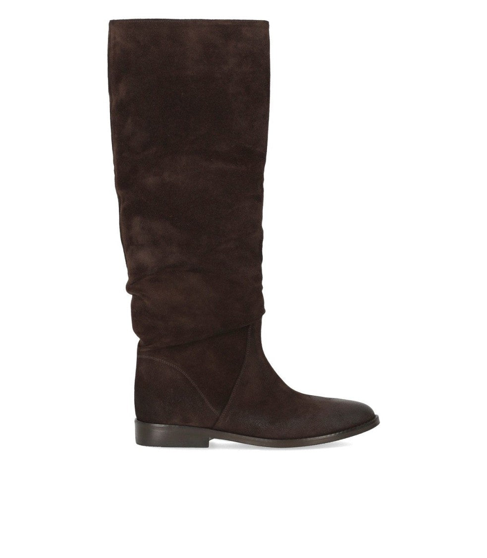 Strategia Dark Brown Suede Boot