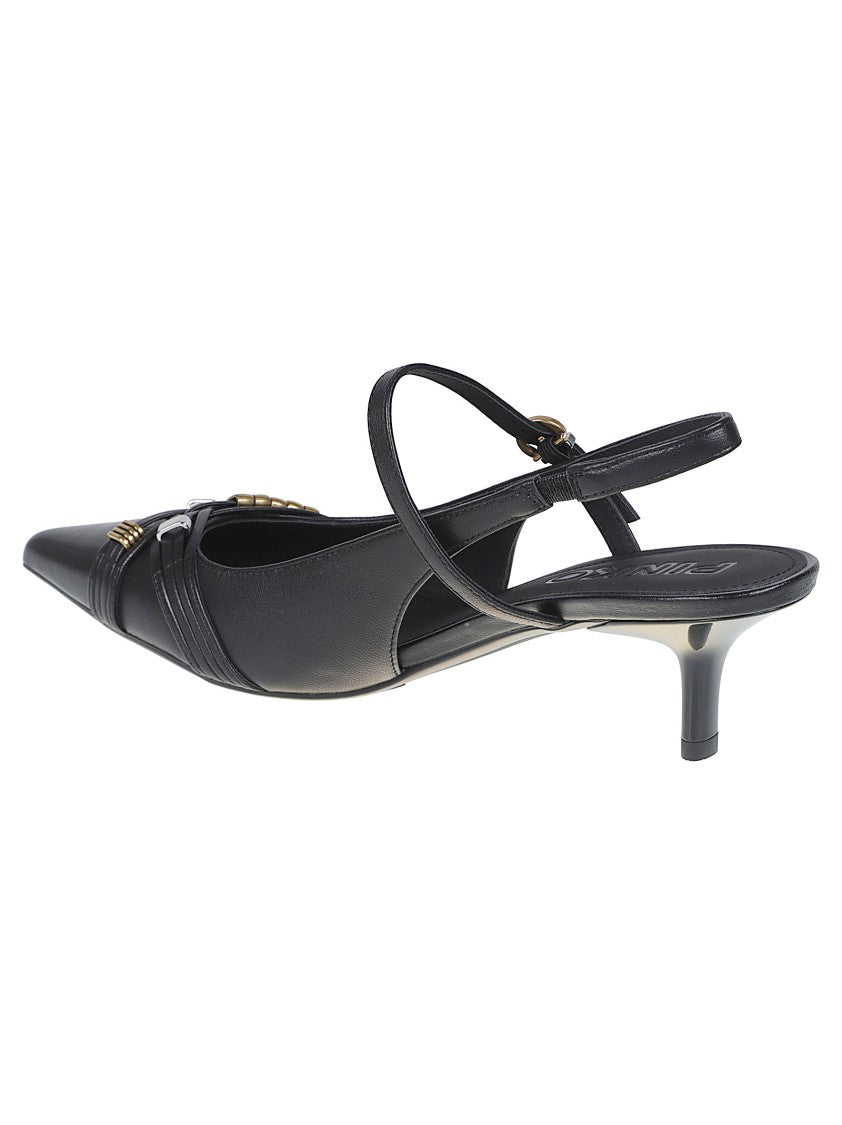 Pinko Gloria 18 Black Pointed Slingback