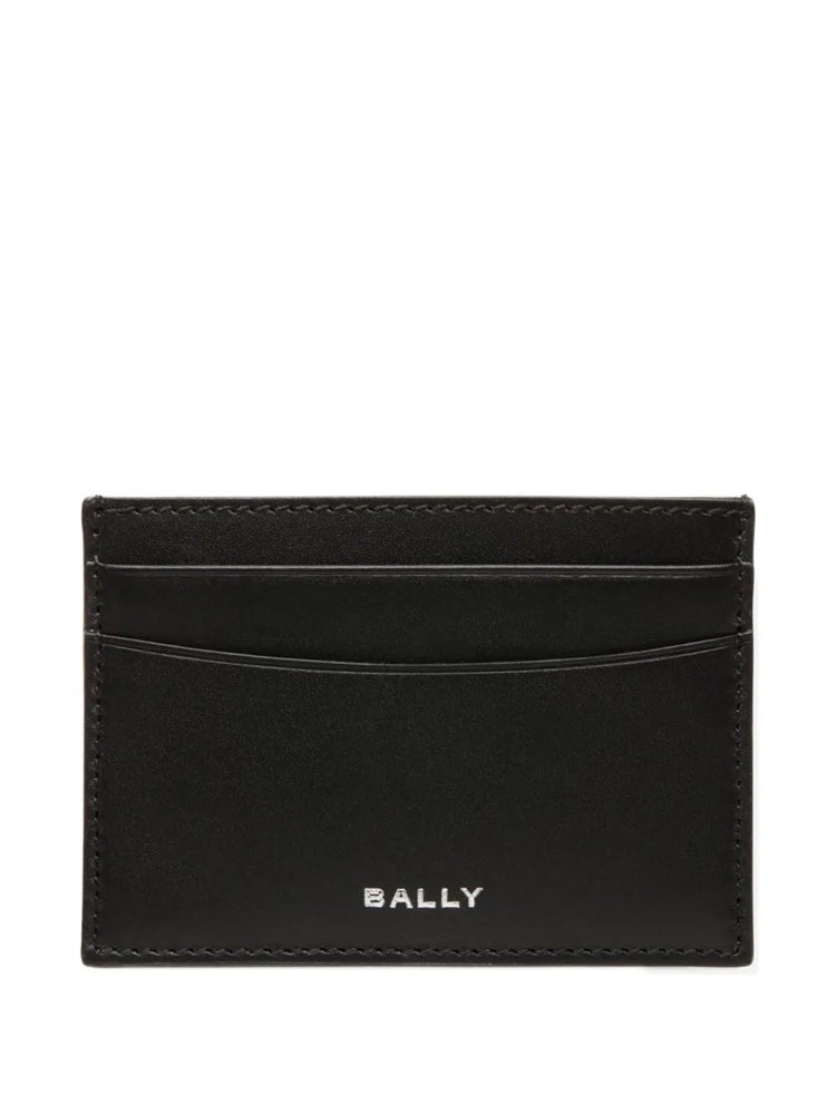 Bally Black Minimalist Leather Wallet