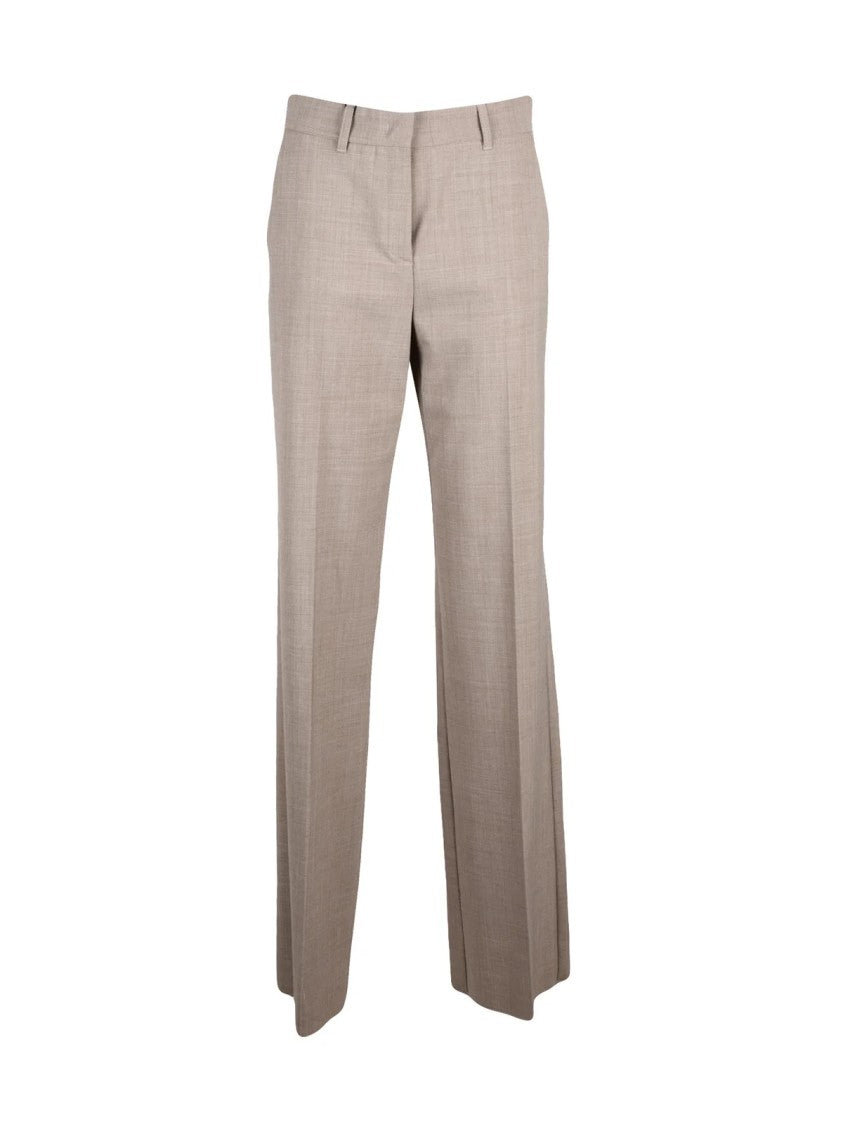 Marella Sport Straight-Leg Trousers With Normal Waist And Functional Pockets