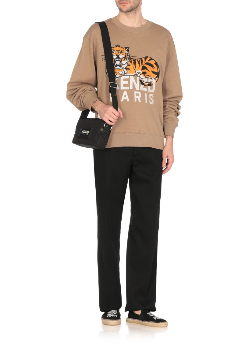 Kenzo Brown Happy Tiger Sweatshirt