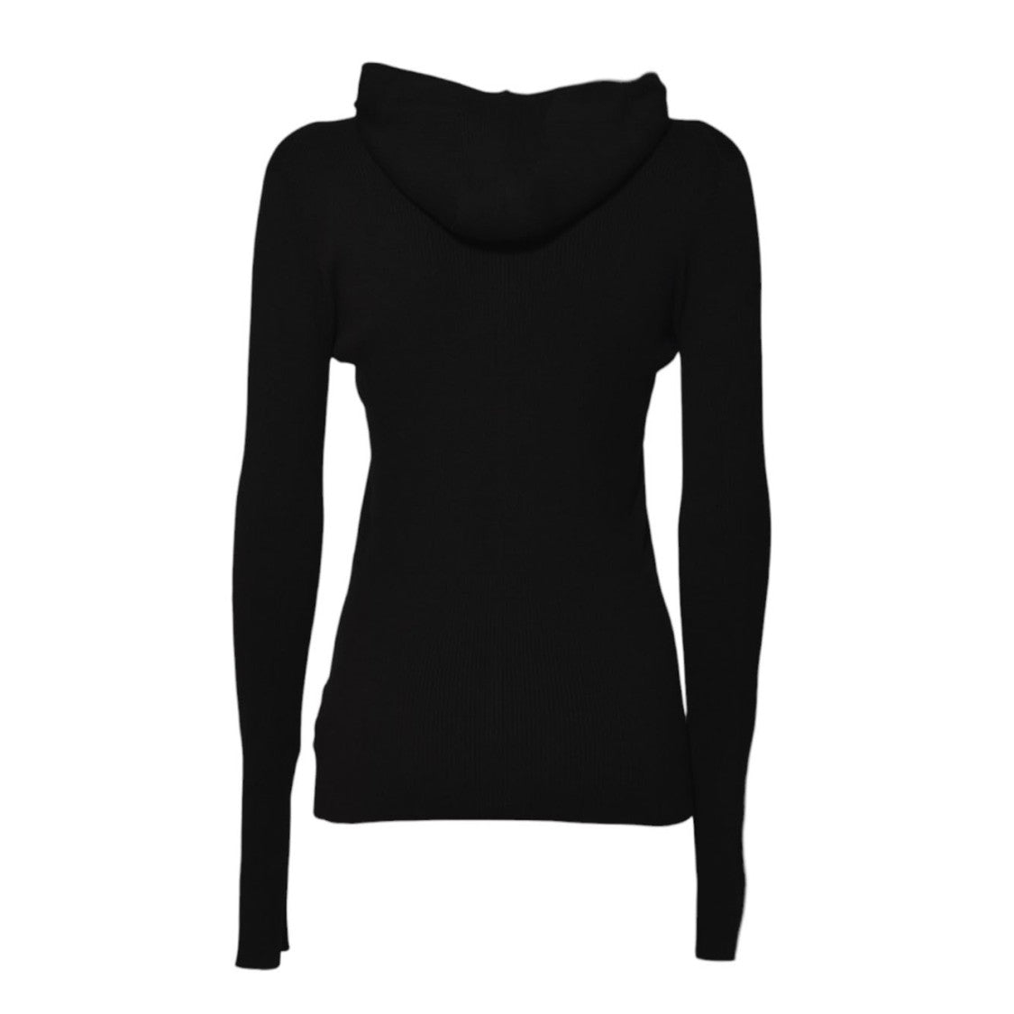 Jil Sander Black Cotton Zip Up Fitted Cardigan