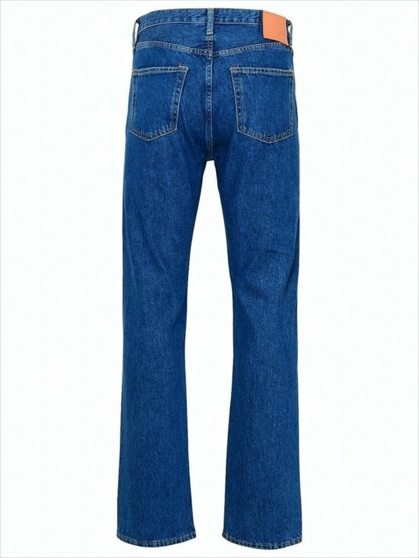 Acne Studios Mid-Blue Denim Pants With Traditional Five-Pocket Styling