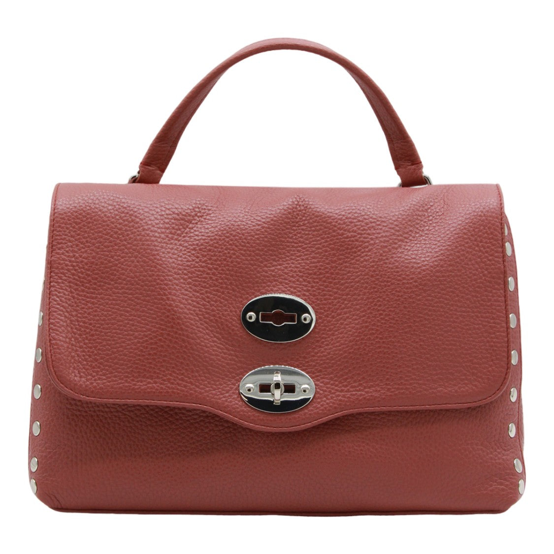 Zanellato Structured Handbag With Pebbled Texture And Silver-Tone Hardware