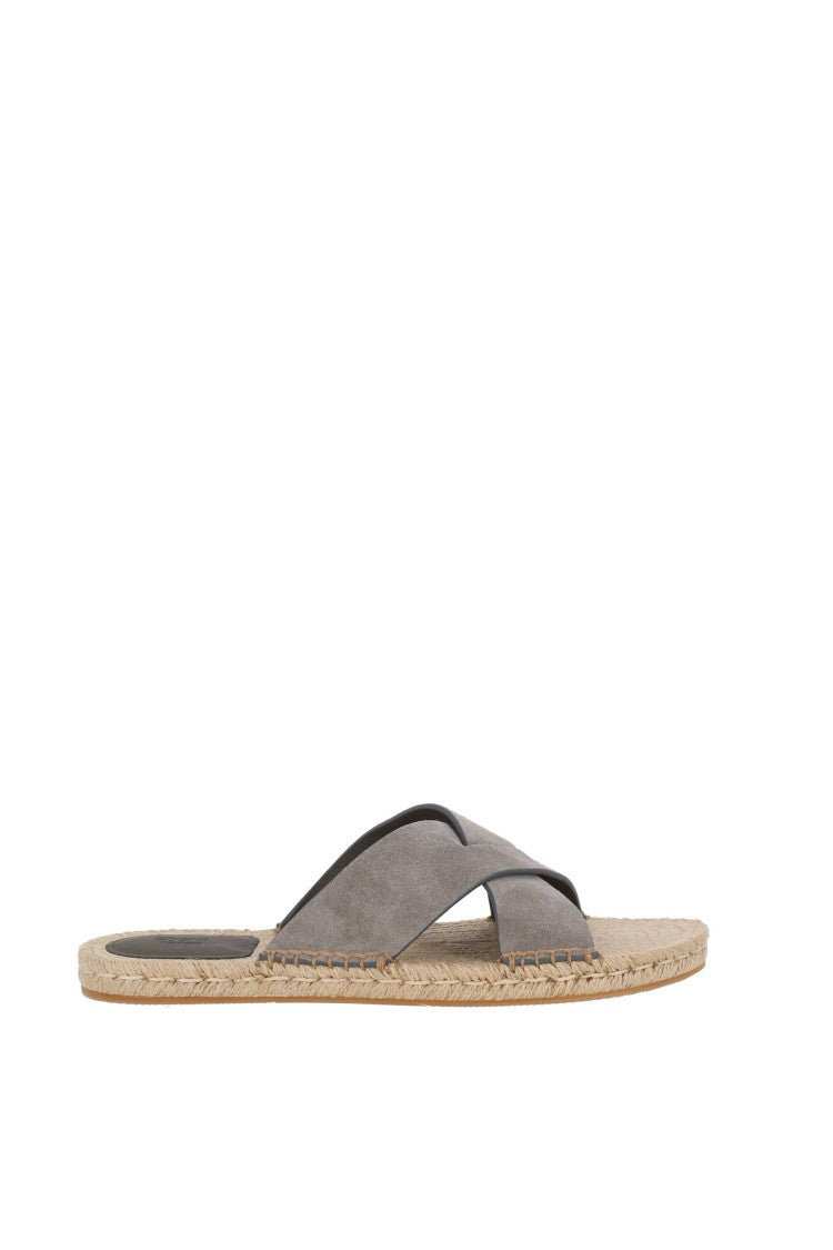 Zegna Suede Leather Smart Casual Sandals