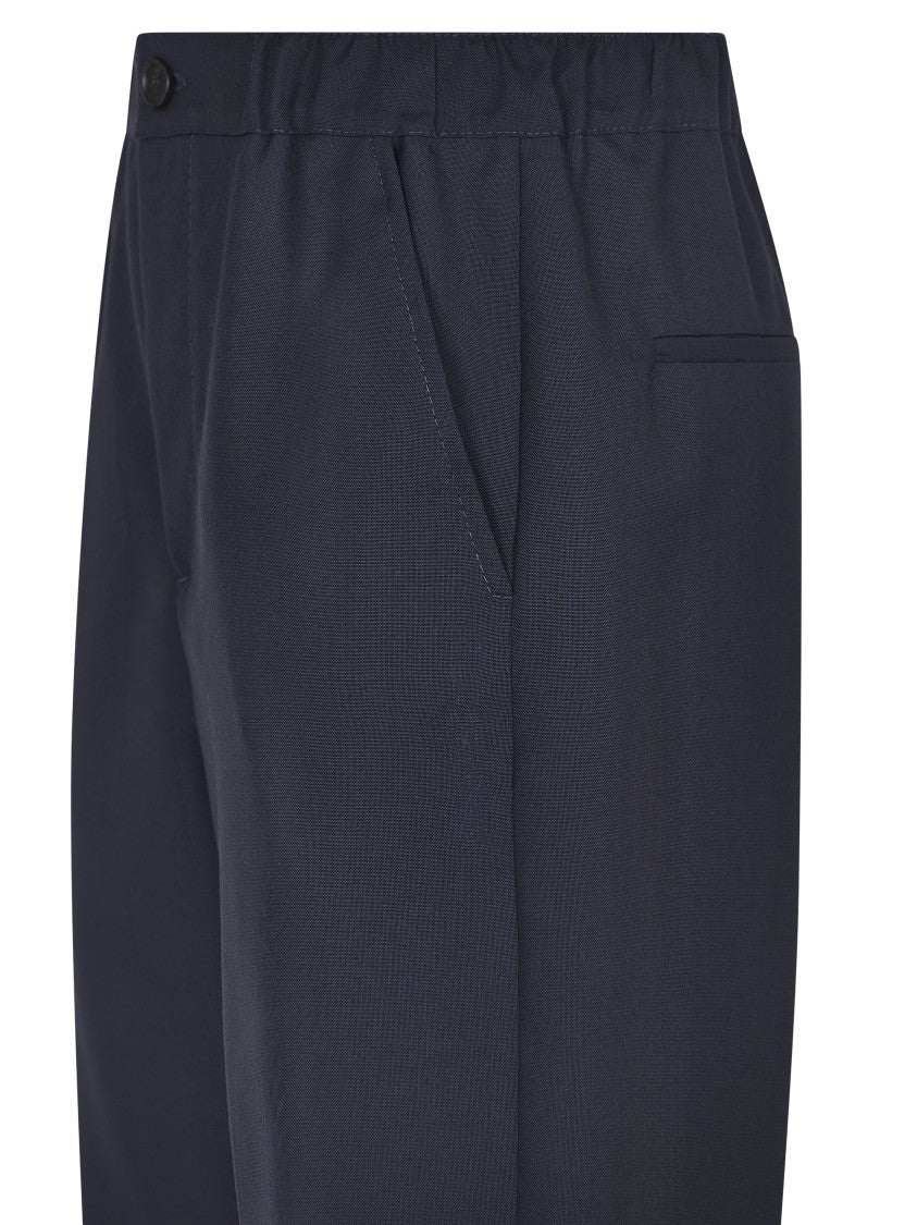 Marni Tailored Blue Trousers With Relaxed Fit