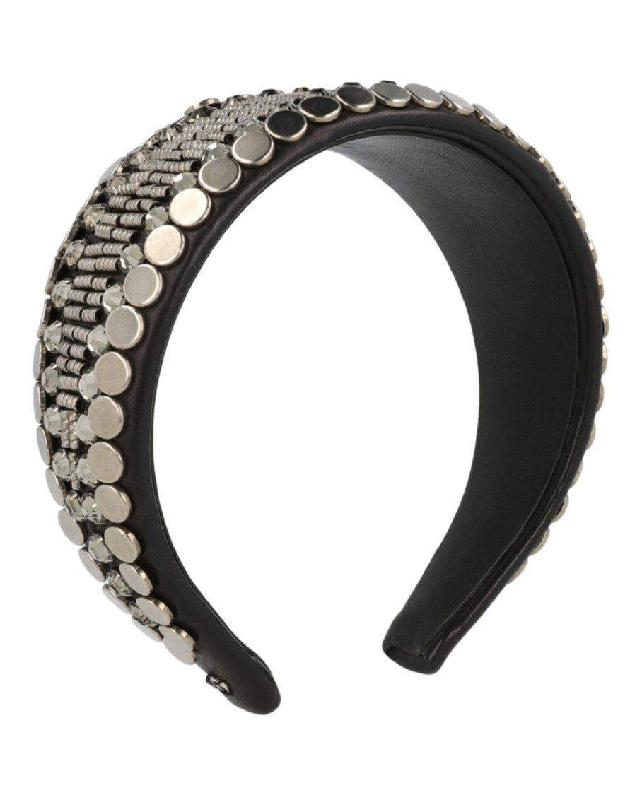 Gucci Beaded Leather Headband