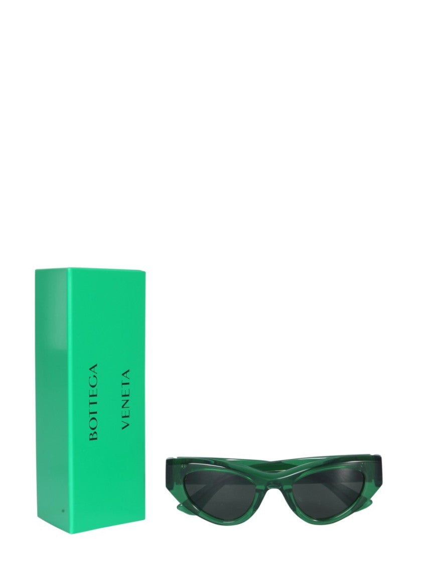 Bottega Veneta Cat-Eye Sunglasses With Bold Acetate Frame