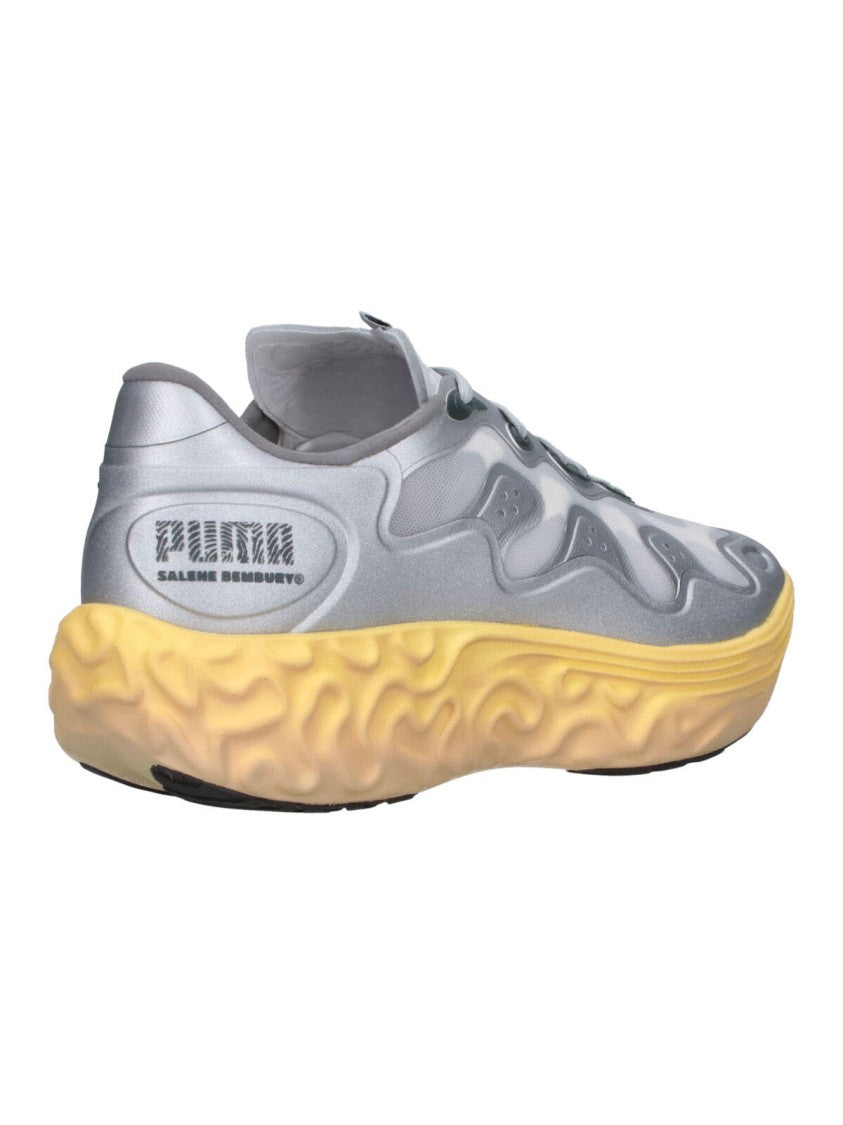 Puma Grey Velum 2 Nitro Textured Sole Fabric Sneakers