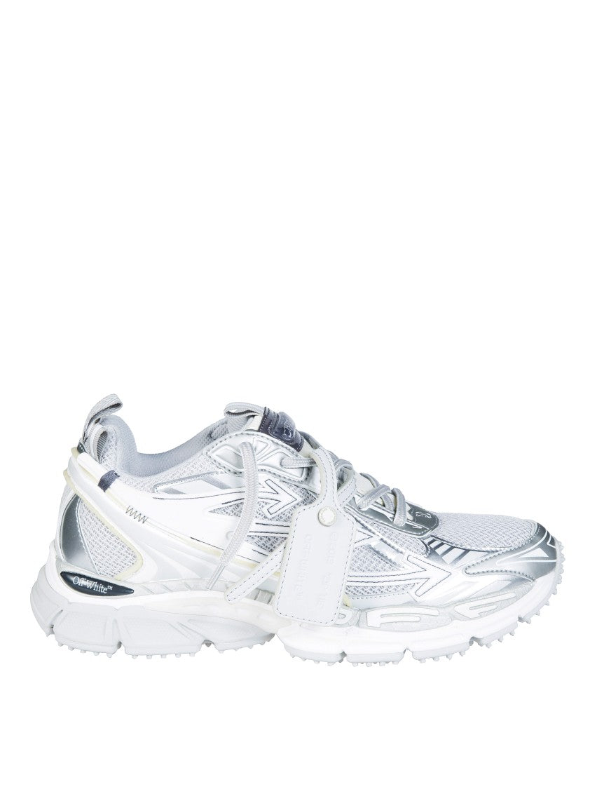 Off-White Silver Layered Metallic Be Right Back Sneakers