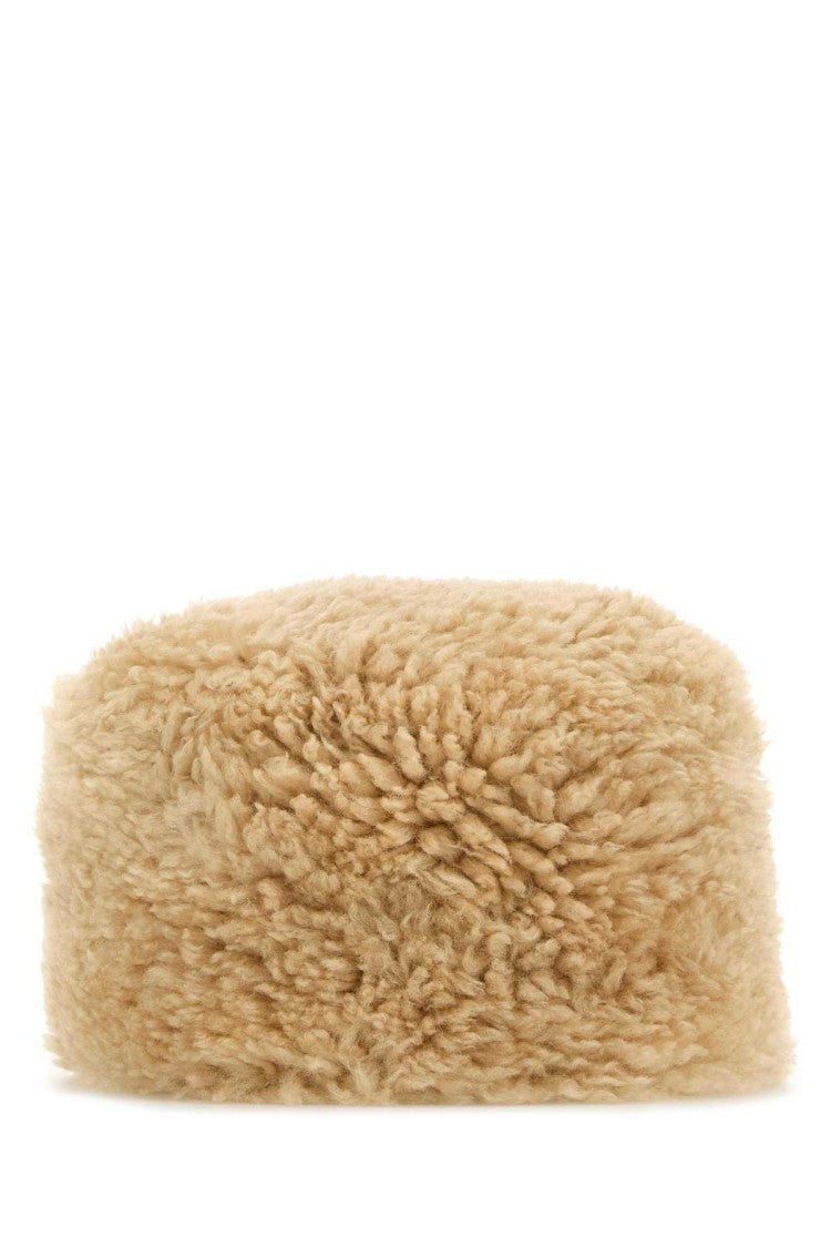 Totême Beige Shearling Hat