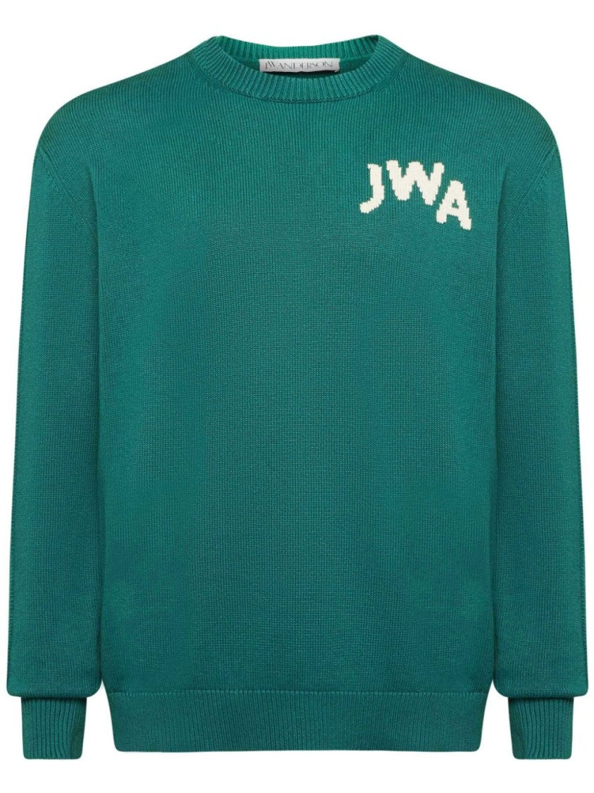J. W. Anderson Textured Knit Green Sweater