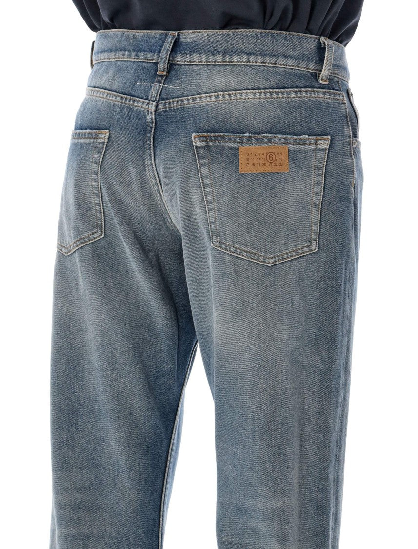 Mm6 By Maison Margiela Regular 5 Pocket Jeans