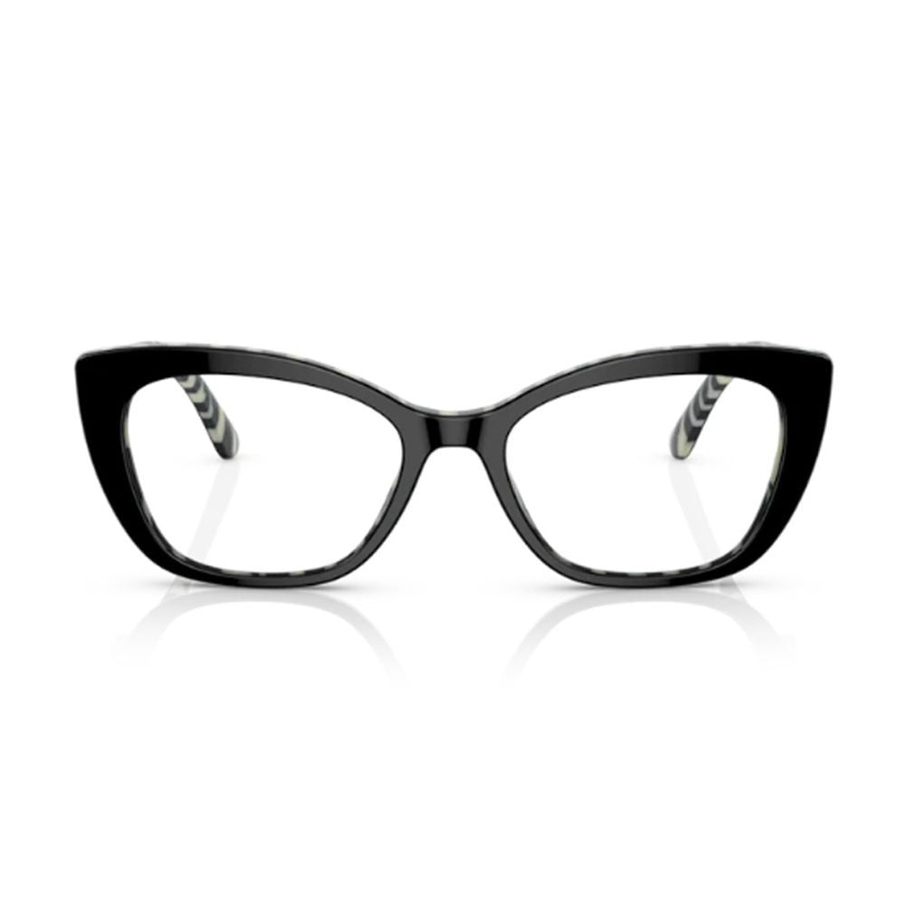 Dolce & Gabbana Dg3360 Glossy Black Cat-Eye Eyeglasses