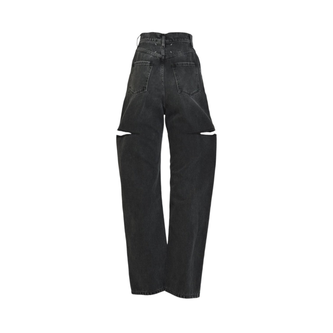 Maison Margiela High-Waisted Black Denim Jeans With Relaxed Straight-Leg Fit