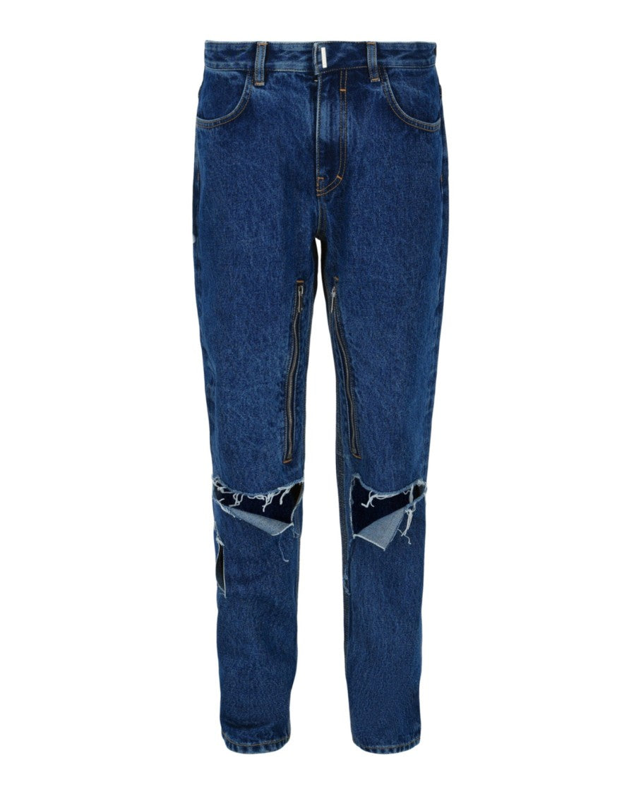 Givenchy Distressed Straight Fit Jeans