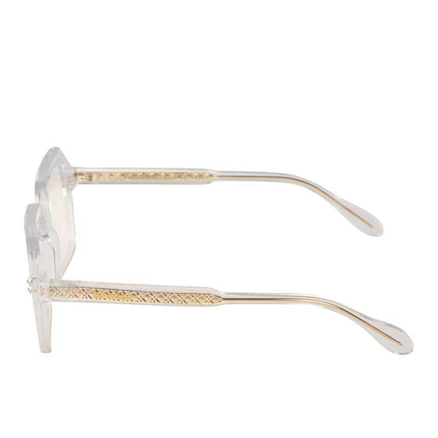 Kador Giada Glamour Geometric Square Frame Sunglasses With Gold Detailing