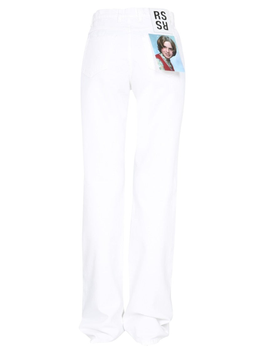Raf Simons High-Waist Flared Jeans With Five-Pocket Design