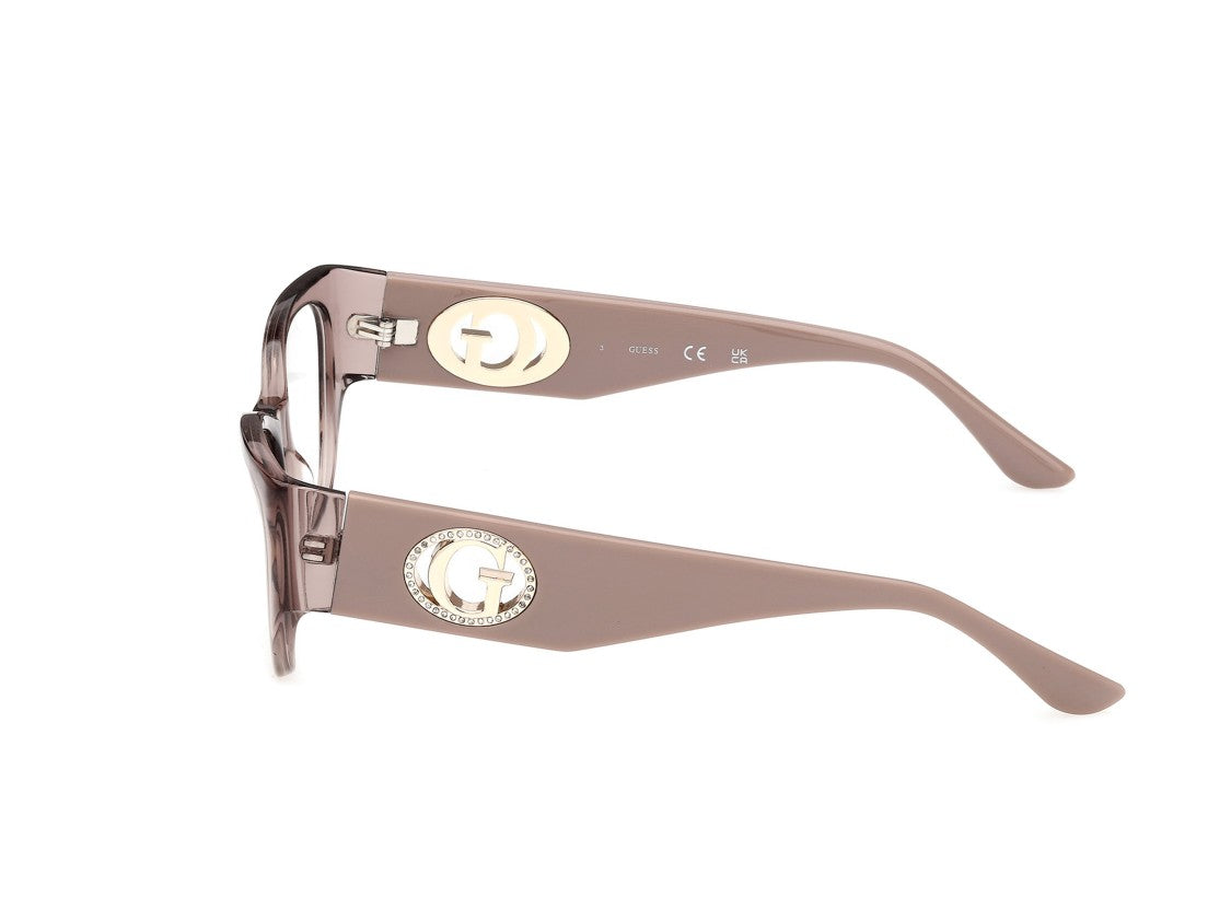 Guess Translucent Gu50351 Cat-Eye Acetate Eyeglasses