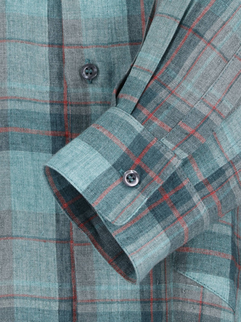 Magliano Blue Plaid Relaxed Fit Button-Down Shirt