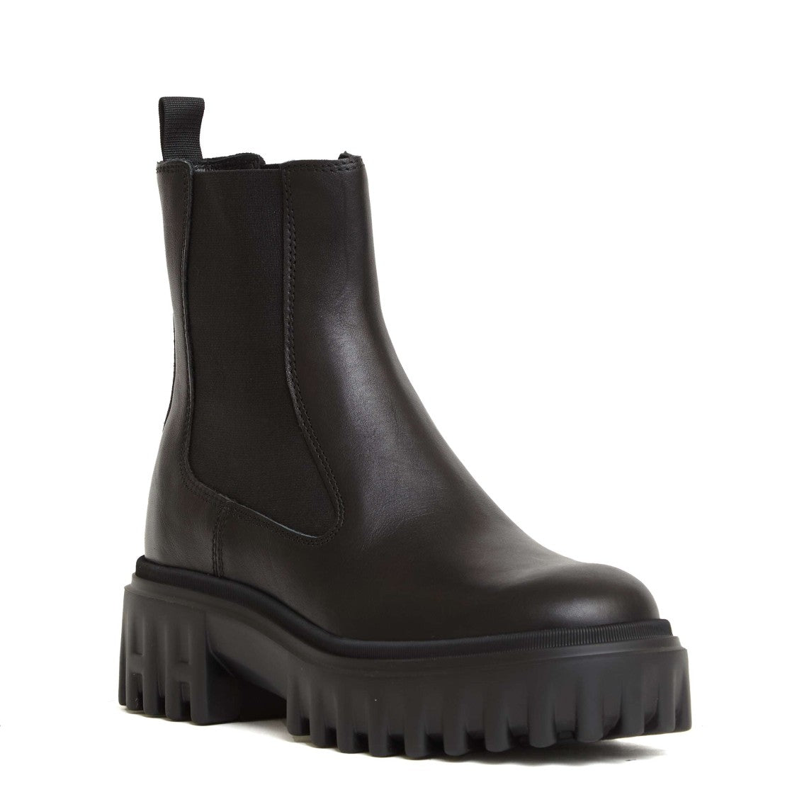 Hogan Black Leather Chelsea Boots