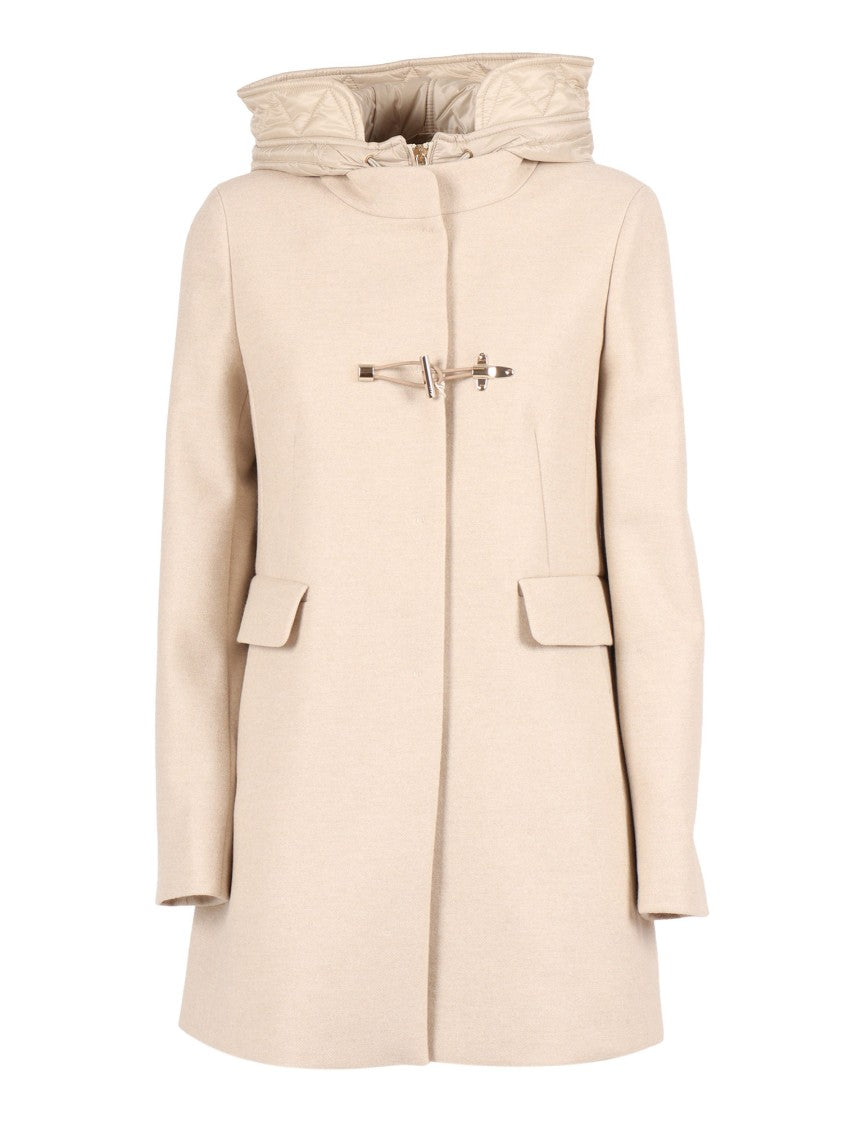 Fay Db Front Nylon Toggle Coat