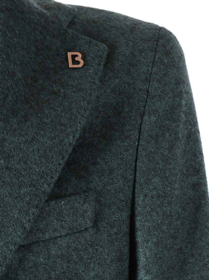 Breras Tailored Grey Jacket With Subtle Check Pattern