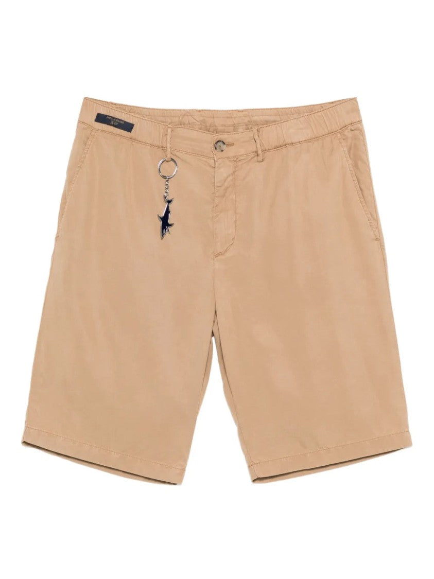 Paul & Shark Brown Minimalist Synthetic Shorts