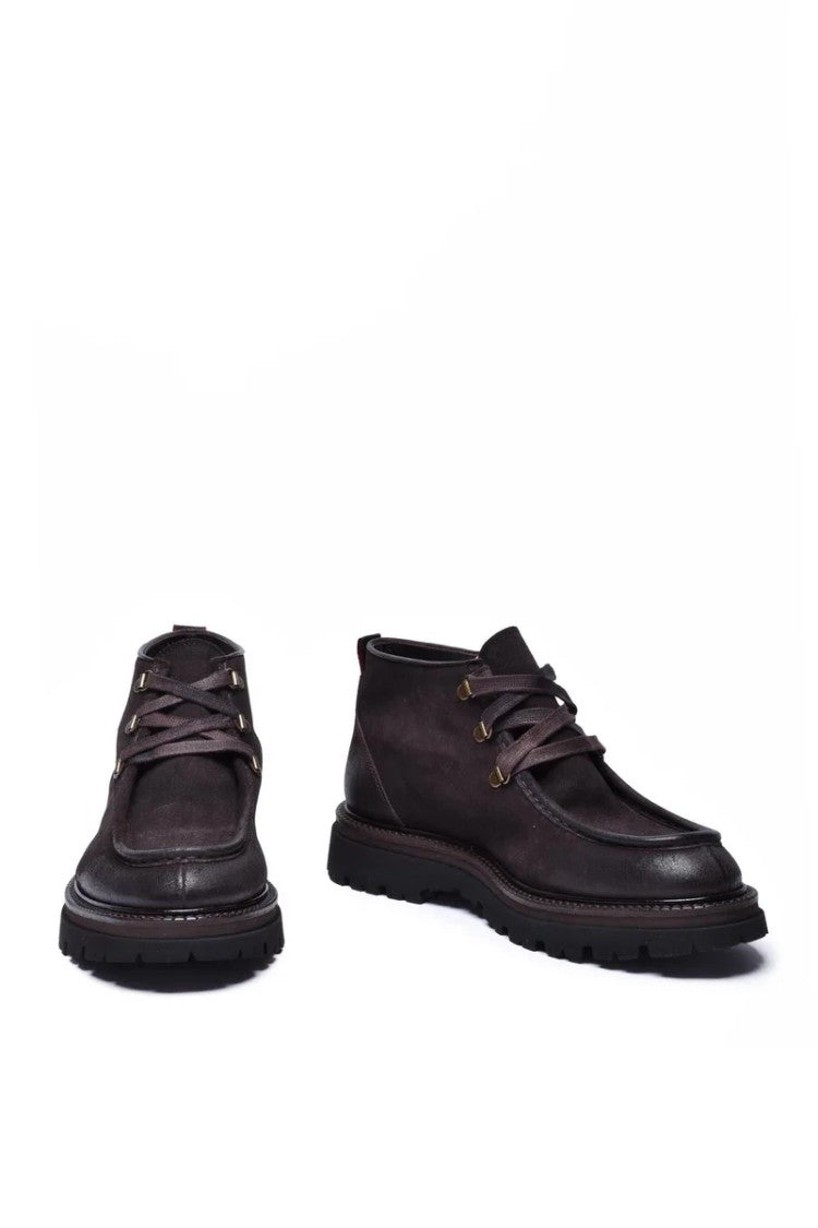 Corvari Suede Ankle Boot Brown - Brown