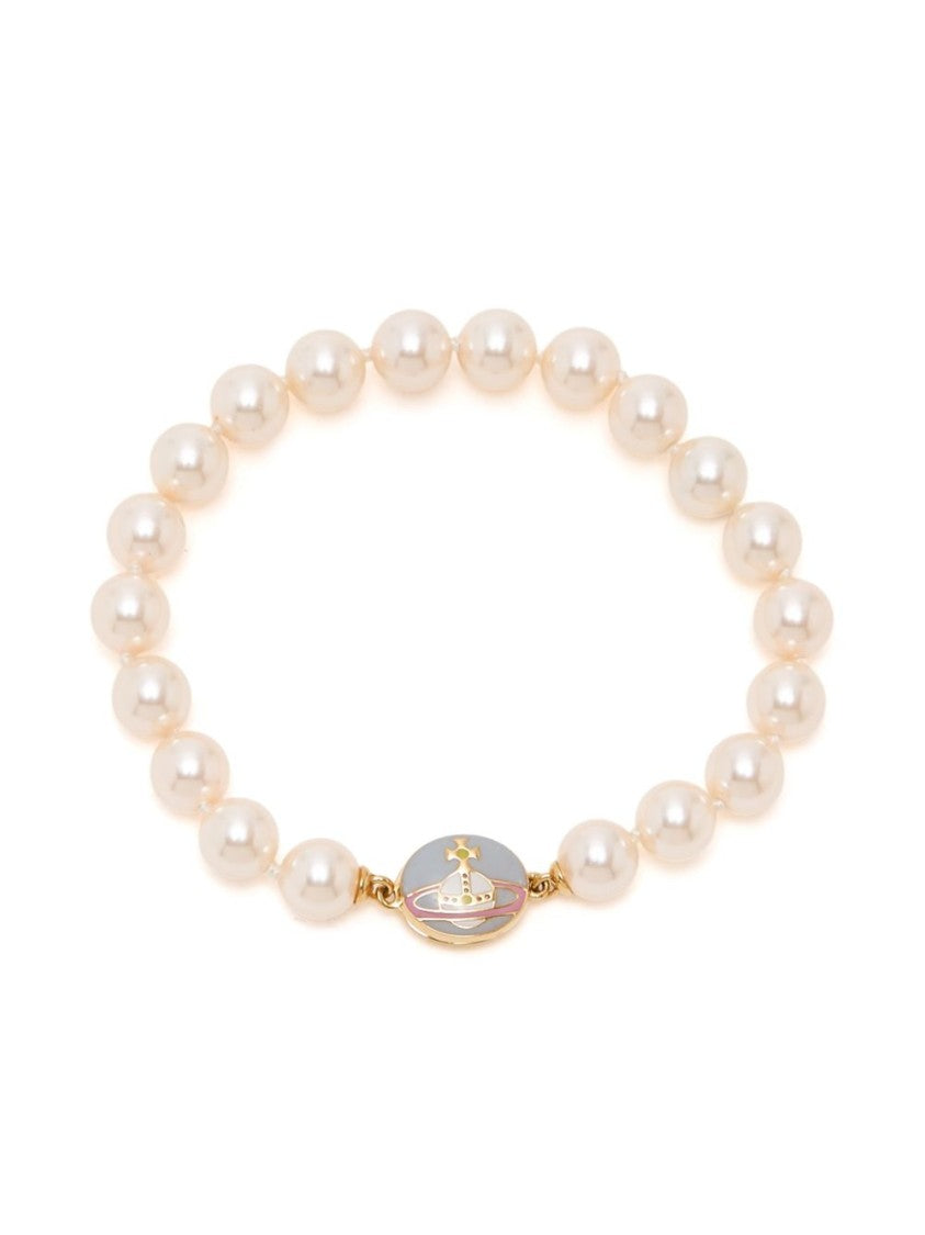 Vivienne Westwood Pearl Bracelet With White