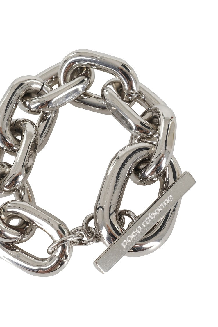 Rabanne Polished Aluminum Xl Link Bracelet