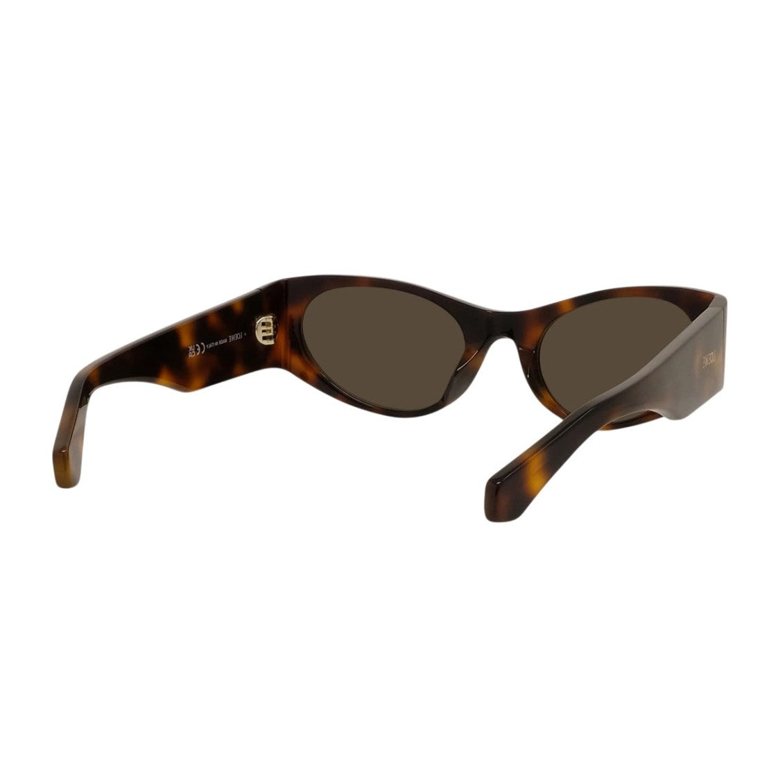 Loewe Havana Retro Oval Acetate Sunglasses