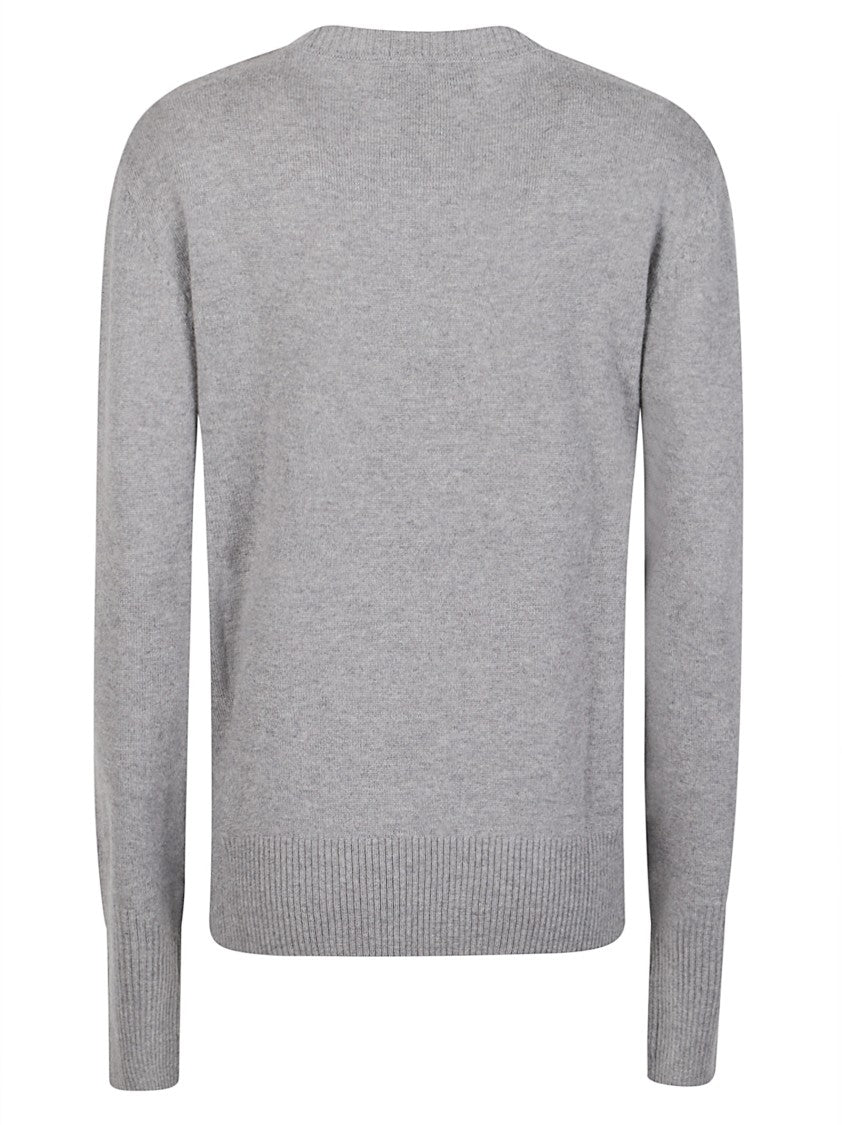 Patrizia Pepe Cashmere Long-Sleeve Crewneck Sweater