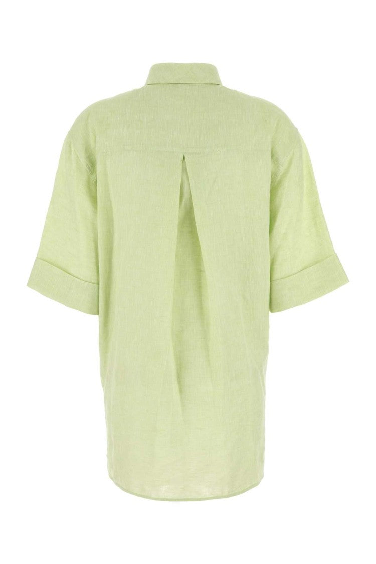 Valentino Garavani Pastel Green Linen Blouse